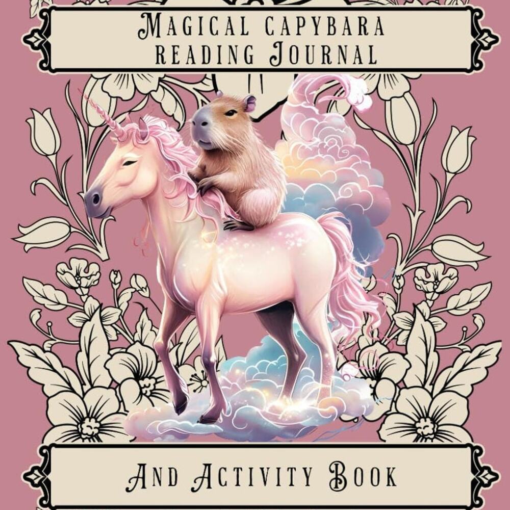 Capybara Reading Journal & Activity Book, Book Tracker Fun Activity Workbook